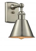 Innovations Lighting 516-1W-SN-M8 - Smithfield - 1 Light - 7 inch - Brushed Satin Nickel - Sconce