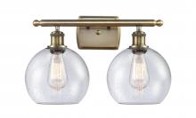 Innovations Lighting 516-2W-AB-G124-8 - Athens - 2 Light - 18 inch - Antique Brass - Bath Vanity Light