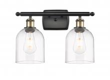 Innovations Lighting 516-2W-BAB-G558-6CL - Bella - 2 Light - 16 inch - Black Antique Brass - Bath Vanity Light