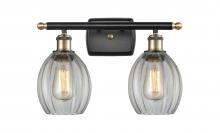 Innovations Lighting 516-2W-BAB-G82 - Eaton - 2 Light - 16 inch - Black Antique Brass - Bath Vanity Light