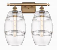 Innovations Lighting 516-2W-BB-G557-8CL - Vaz - 2 Light - 18 inch - Brushed Brass - Bath Vanity Light