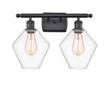 Innovations Lighting 516-2W-BK-G652-8 - Cindyrella - 2 Light - 18 inch - Matte Black - Bath Vanity Light