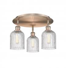 Innovations Lighting 516-3C-AC-G559-5CL - Bridal Veil - 3 Light - 17 inch - Antique Copper - Flush Mount