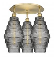 Innovations Lighting 516-3C-BB-G673-8 - Cascade - 3 Light - 20 inch - Brushed Brass - Flush Mount