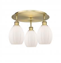 Innovations Lighting 516-3C-BB-G81 - Eaton - 3 Light - 17 inch - Brushed Brass - Flush Mount