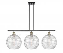 Innovations Lighting 516-3I-BAB-G1213-12 - Athens Deco Swirl - 3 Light - 39 inch - Black Antique Brass - Cord hung - Island Light