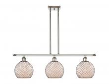 Innovations Lighting 516-3I-PN-G121-8CBK - Farmhouse Chicken Wire - 3 Light - 36 inch - Polished Nickel - Cord hung - Island Light