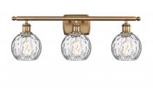 Innovations Lighting 516-3W-BB-G1215-6 - Athens Water Glass - 3 Light - 26 inch - Brushed Brass - Bath Vanity Light