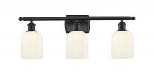 Innovations Lighting 516-3W-BK-G559-5GWH - Bridal Veil - 3 Light - 25 inch - Matte Black - Bath Vanity Light