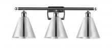 Innovations Lighting 516-3W-PC-MBC-8-PC - Berkshire - 3 Light - 28 inch - Polished Chrome - Bath Vanity Light