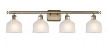 Innovations Lighting 516-4W-AB-G411 - Dayton - 4 Light - 36 inch - Antique Brass - Bath Vanity Light