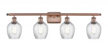 Innovations Lighting 516-4W-AC-G292 - Salina - 4 Light - 36 inch - Antique Copper - Bath Vanity Light