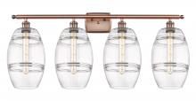 Innovations Lighting 516-4W-AC-G557-8CL - Vaz - 4 Light - 38 inch - Antique Copper - Bath Vanity Light