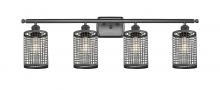 Innovations Lighting 516-4W-BK-M18-BK - Nestbrook - 4 Light - 35 inch - Matte Black - Bath Vanity Light