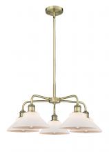 Innovations Lighting 516-5CR-AB-G131 - Orwell - 5 Light - 26 inch - Antique Brass - Chandelier