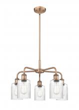 Innovations Lighting 516-5CR-AC-G342 - Hadley - 5 Light - 23 inch - Antique Copper - Chandelier