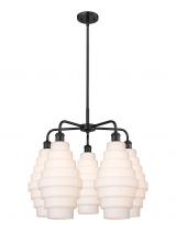 Innovations Lighting 516-5CR-BK-G671-8 - Cascade - 5 Light - 26 inch - Matte Black - Chandelier