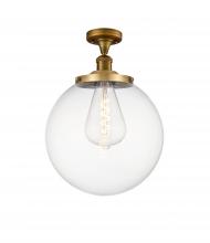 Innovations Lighting 517-1CH-BB-G202-14 - Beacon - 1 Light - 14 inch - Brushed Brass - Semi-Flush Mount