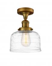 Innovations Lighting 517-1CH-BB-G713-LED - Bell - 1 Light - 8 inch - Brushed Brass - Semi-Flush Mount