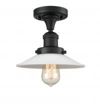 Innovations Lighting 517-1CH-BK-G1 - Halophane - 1 Light - 9 inch - Matte Black - Semi-Flush Mount