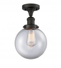 Innovations Lighting 517-1CH-OB-G202-8 - Beacon - 1 Light - 8 inch - Oil Rubbed Bronze - Semi-Flush Mount