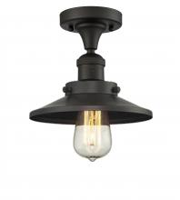 Innovations Lighting 517-1CH-OB-M5-LED - Railroad - 1 Light - 7 inch - Oil Rubbed Bronze - Semi-Flush Mount