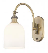 Innovations Lighting 518-1W-BB-G558-6GWH - Bella - 1 Light - 6 inch - Brushed Brass - Sconce