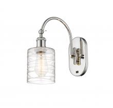 Innovations Lighting 518-1W-PN-G1113 - Cobbleskill - 1 Light - 5 inch - Polished Nickel - Sconce