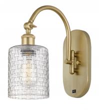 Innovations Lighting 518-1W-SG-G112C-5CL - Cobbleskill - 1 Light - 5 inch - Satin Gold - Sconce