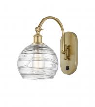 Innovations Lighting 518-1W-SG-G1213-8 - Athens Deco Swirl - 1 Light - 8 inch - Satin Gold - Sconce