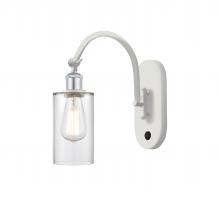 Innovations Lighting 518-1W-WPC-G802 - Clymer - 1 Light - 4 inch - White Polished Chrome - Sconce