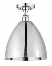 Innovations Lighting 616-1F-PC-MBD-12-PC - Bristol - 1 Light - 12 inch - Polished Chrome - Semi-Flush Mount