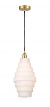 Innovations Lighting 616-1P-SG-G671-8 - Cascade - 1 Light - 8 inch - Satin Gold - Cord hung - Mini Pendant