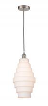 Innovations Lighting 616-1P-SN-G671-8 - Cascade - 1 Light - 8 inch - Brushed Satin Nickel - Cord hung - Mini Pendant