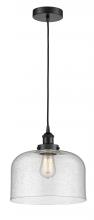 Innovations Lighting 616-1PH-BK-G74-L - Bell - 1 Light - 12 inch - Matte Black - Cord hung - Mini Pendant