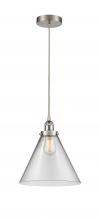 Innovations Lighting 616-1PH-SN-G42-L - Cone - 1 Light - 12 inch - Brushed Satin Nickel - Cord hung - Mini Pendant