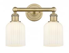 Innovations Lighting 616-2W-BB-G559-5GWH - Bridal Veil - 2 Light - 14 inch - Brushed Brass - Bath Vanity Light