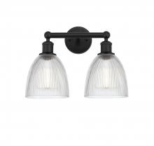 Innovations Lighting 616-2W-BK-G382 - Castile - 2 Light - 15 inch - Matte Black - Bath Vanity Light