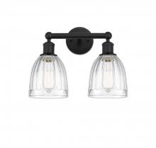 Innovations Lighting 616-2W-BK-G442 - Brookfield - 2 Light - 15 inch - Matte Black - Bath Vanity Light