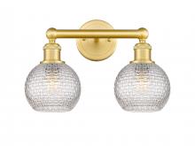 Innovations Lighting 616-2W-SG-G122C-6CL - Athens - 2 Light - 15 inch - Satin Gold - Bath Vanity Light