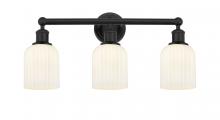 Innovations Lighting 616-3W-BK-G559-5GWH - Bridal Veil - 3 Light - 23 inch - Matte Black - Bath Vanity Light