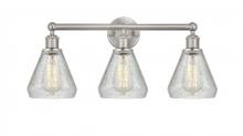 Innovations Lighting 616-3W-SN-G275 - Conesus - 3 Light - 24 inch - Brushed Satin Nickel - Bath Vanity Light