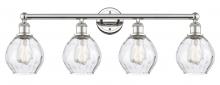 Innovations Lighting 616-4W-PN-G362 - Waverly - 4 Light - 33 inch - Polished Nickel - Bath Vanity Light