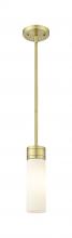 Innovations Lighting 617-1S-AB-G617-8WH - Boreas - 1 Light - 3 inch - Antique Brass - Stem Hung - Mini Pendant