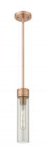 Innovations Lighting 617-1S-AC-G617-11SM - Boreas - 1 Light - 3 inch - Antique Copper - Stem Hung - Mini Pendant