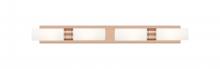 Innovations Lighting 617S-4W-AC-G617-8WH - Boreas - 4 Light - 39 inch - Antique Copper - Bath Vanity Light