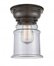 Innovations Lighting 623-1F-OB-G182 - Canton - 1 Light - 6 inch - Oil Rubbed Bronze - Flush Mount