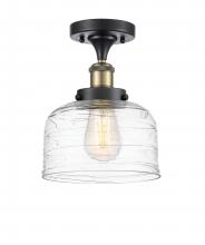 Innovations Lighting 916-1C-BAB-G713-LED - Bell - 1 Light - 8 inch - Black Antique Brass - Semi-Flush Mount