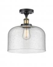 Innovations Lighting 916-1C-BAB-G74-L - Bell - 1 Light - 12 inch - Black Antique Brass - Semi-Flush Mount