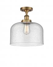 Innovations Lighting 916-1C-BB-G74-L-LED - Bell - 1 Light - 12 inch - Brushed Brass - Semi-Flush Mount